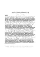 Intentions in artifactual understandings of law