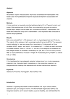 Weight, height, and midupper arm circumference are associated with haemoglobin levels in adolescent girls living in rural India: A cross-sectional study