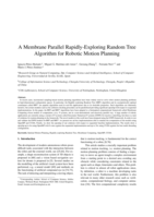 A membrane parallel rapidly-exploring random tree algorithm for robotic motion planning