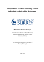 Interpretable Machine Learning Models to Predict Antimicrobial Resistance