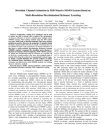 Downlink Channel Estimation in FDD Massive MIMO Systems Based on Multi-Resolution Discrimination Dictionary Learning