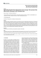 Right-Wing Populist Party Organisation Across Europe: The Survival of the Mass-Party? Conclusion to the Thematic Issue