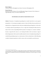 The Promise and Limits of Grounding in Law
