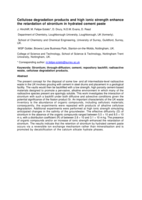 Cellulose degradation products and high ionic strength enhance the retardation of strontium in hydrated cement paste
