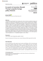 In search of enemies: Donald Trump’s populist foreign policy rhetoric