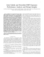 Joint Uplink and Downlink EMF Exposure: Performance Analysis and Design Insights