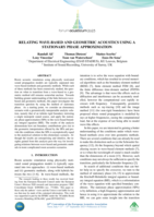 Relating Wave-based and Geometric Acoustics using a Stationary Phase Approximation
