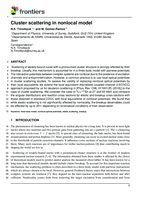 Cluster scattering in the non-local model