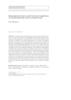 Hyperspherical Cluster Model for Bosons: Application to Sub-threshold Halo States in Helium Drops