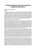 United Kingdom: Diversity amid the Cinderella elections?