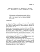 DETECTING HETEROCLINIC CONNECTIONS BETWEEN QUASI-PERIODIC INVARIANT TORI USING KNOT THEORY