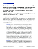 What are the main palliative care symptoms and concerns of older people with multimorbidity?-a comparative cross-sectional study using routinely collected Phase of Illness, Australia-modified Karnofsky Performance Status and Integrated Palliative Care Outcome Scale data