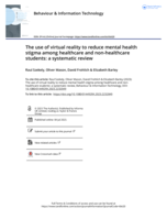 The use of virtual reality to reduce mental health stigma among healthcare and non-healthcare students: a systematic review