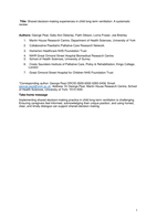 Shared decision-making experiences in child long-term ventilation: a systematic review