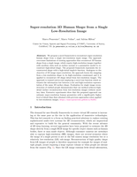 Super-Resolution 3D Human Shape from a Single Low-Resolution Image