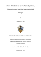 Flame Retardants for Epoxy Resin: Synthesis, Mechanisms and Machine Learning Guided Design