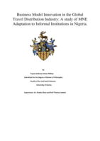 Business Model Innovation in the Global Travel Distribution Industry: A study of MNE Adaptation to Informal Institutions in Nigeria