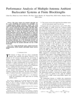 Performance Analysis of Multiple-Antenna Ambient Backscatter Systems at Finite Blocklengths