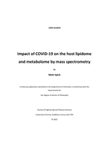 Impact of COVID-19 on the host lipidome and metabolome by mass spectrometry