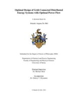 Optimal Design of Grid-Connected Distributed Energy Systems with Optimal Power Flow