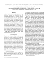 Compressing audio CNNS with graph centrality based filter pruning