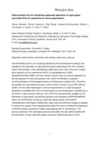 Green Solvent Ethanol-Based Inks for Industrially Applicable Deposition of High-Quality Perovskite Films for Optoelectronic Device Applications