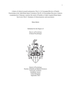 A thesis of clinical research and practice: Part A: [A Conceptual Review of Family Functioning in the Adult Brain Injury Literature]; Part B: [A Foucauldian Discourse Analysis examining how Clinicians construct the needs of Families of Adult Acquired Brain Injury Survivors]; Part C: Summary of clinical practice and assessments