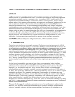 Intelligent automation for sustainable tourism: a systematic review