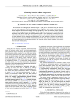 Clustering in nuclei at finite temperature