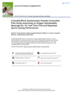 A Double-Blind, Randomized, Placebo-Controlled Pilot Study examining an Oxygen Nanobubble Beverage for 16.1-km Time Trial and Repeated Sprint Cycling Performance