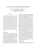 Learnt Contrastive Concept Embeddings for Sign Recognition