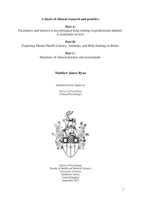 Exploring Mental Health Literacy, Attitudes, and Help-Seeking in Ballet
