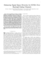 Enhancing Signal Space Diversity for SCMA Over Rayleigh Fading Channels