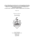 A Thesis of Clinical Research and Practice: Part A: Reconceptualising the Borderline Personality Disorder Diagnosis using the Power Threat and Meaning Framework and Minority Stress Model; Part B: Exploring Self-concept in Men Diagnosed with Borderline Personality Disorder:  A Critical Narrative Analysis; Part C: Summary of Clinical Practice and Assessments