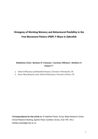 Ontogeny of working memory and behavioural flexibility in the free movement pattern (FMP) Y-maze in zebrafish