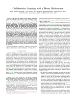 Collaborative Learning with a Drone Orchestrator