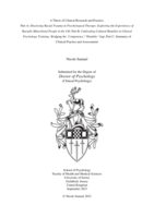 A Thesis of Clinical Research and Practice: Part A: Disclosing Racial Trauma in Psychological Therapy: Exploring the Experiences of Racially Minoritised People in the UK; Part B: Cultivating Cultural Humility in Clinical Psychology Training: Bridging the ‘Competency’/‘Humility’ Gap; Part C: Summary of Clinical Practice and Assessments