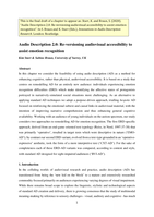 Audio description 2.0: Re-versioning audiovisual accessibility to assist emotion recognition