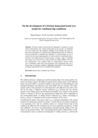 On the development of a friction-integrated brush tyre model for combined slip conditions