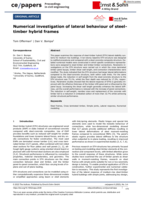 Numerical investigation of lateral behaviour of steel-timber hybrid frames