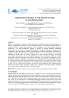 Experimental evaluation of load-induced cracking in moso bamboo tubes