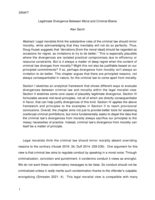 Legitimate divergence between moral and criminal blame