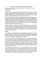 The Impact of Political Conflicts on Airline Performance