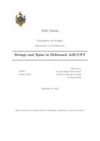 Strings and Spins in Deformed AdS/CFT