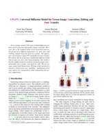 UPGPT: Universal Diffusion Model for Person Image Generation, Editing and Pose Transfer