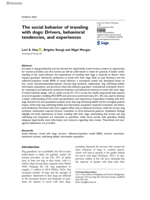 The social behavior of traveling with dogs: Drivers, behavioral tendencies, and experiences