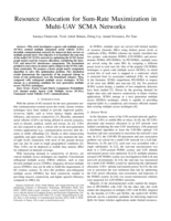 Resource Allocation for Sum-Rate Maximization in Multi-UAV SCMA Networks