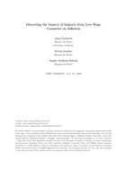 Dissecting the impact of imports from low-wage countries on inflation