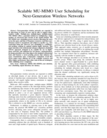 Scalable MU-MIMO User Scheduling for Next-Generation Wireless Networks