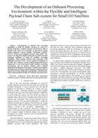 The Development of an Onboard Processing Environment within the Flexible and Intelligent Payload Chain Sub-system for Small EO Satellites